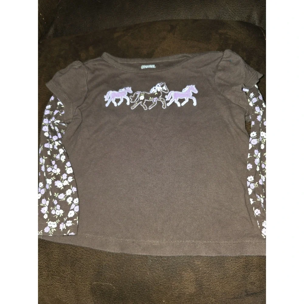 Gymboree cowgirls at heart lot of 3 tops size 3 horses feathers floral